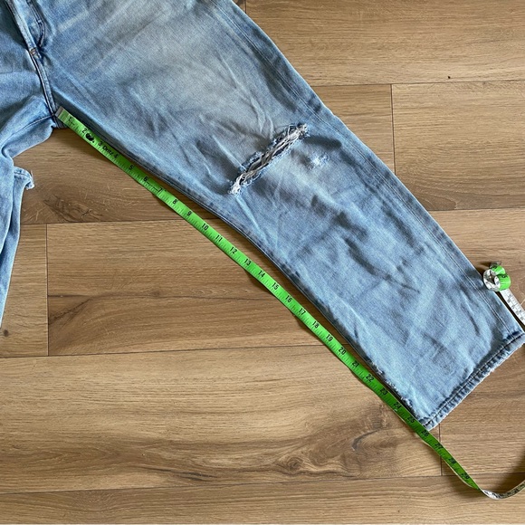 Citizens of Humanity McKenzie curved straight leg light wash distressed jeans 28 - Picture 9 of 11